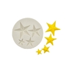 Molde de Silicone Estrelas para Confeitaria e Biscuit