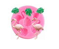 Molde de Silicone Mini Flamingos e Mini Costelas de Adão - lojacanaldaconfeitaria.com.br