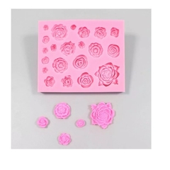 Molde de Silicone Mini Rosas e Flores - comprar online