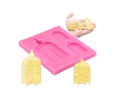 Molde de Silicone Gaiolas para Biscuit e Confeitaria - lojacanaldaconfeitaria.com.br