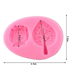 Molde de Silicone mini Coruja e Mini Arvore na internet