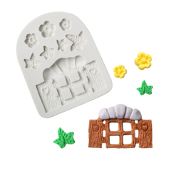 Imagem do Molde de Silicone Janela Encantada para Biscuit e Confeitaria