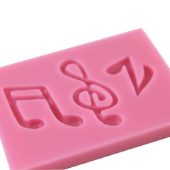 Molde de Silicone Notas Musicais para Biscuit e Confeitaria na internet