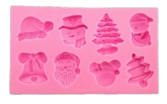 Molde de Silicone ícones Médios de Natal para Confeitaria e Biscuit - comprar online