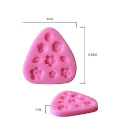 Molde de Silicone Florzinhas e Folhinhas - loja online