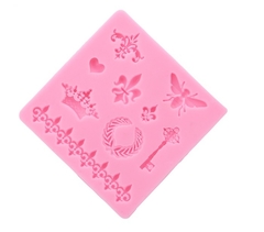 Molde de Silicone Kit Arabescos Flor de Lis e Abelha para Confeitaria e Biscuit - loja online