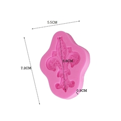 Imagem do Molde de Silicone Arabesco Flor de Lis