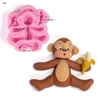 Molde de Silicone Safari Macaco 3D