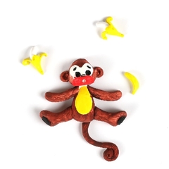 Molde de Silicone Safari Macaco 3D - comprar online