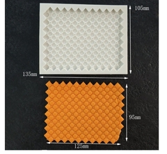 Molde de Silicone Textura Matelassê para Biscuit e Confeitaria