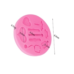 Molde de Silicone Medicina para Biscuit e Confeitaria - lojacanaldaconfeitaria.com.br