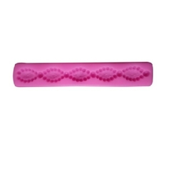 Molde de Silicone Mini Cordão com  Mini Pérolas para Biscuit e Confeitaria - comprar online