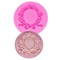 Molde de Silicone Guirlanda com laço para Confeitaria e Biscuit - comprar online