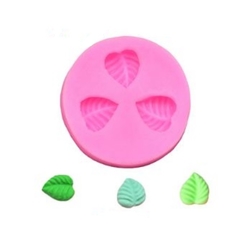 Molde de Silicone Mini Folhinhas Miudinhas para apliques mini de Folhas para Biscuit e Confeitaria na internet