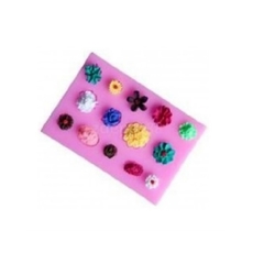 Molde de Silicone Kit Mini Florzinhas para Biscuit e Confeitaria - comprar online