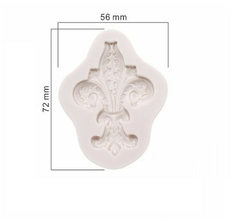 Molde de Silicone Arabesco Flor de Lis