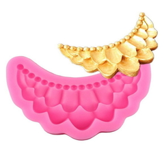 Molde de Silicone Arabesco Babados Com Pérolas para Confeitaria e Biscuit - comprar online