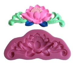 Molde de Silicone Arabesco Flor de Lotus na internet