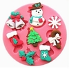 Molde de Silicone Mini Enfeites de Natal para Confeitaria e Biscuit - comprar online