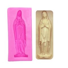 Molde de Silicone Nossa Senhora de Fátima para Biscuit e Confeitaria - lojacanaldaconfeitaria.com.br