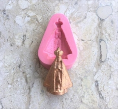 Molde de Silicone Nossa Senhora Aparecida Pq para Biscuit e Confeitaria - lojacanaldaconfeitaria.com.br