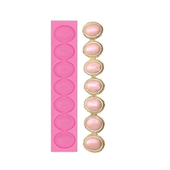 Molde de Silicone Cordão Perolas e Botões para Confeitaria e Biscuit - comprar online