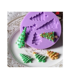 Molde de Silicone Árvores de Natal para Confeitaria e Biscuit na internet