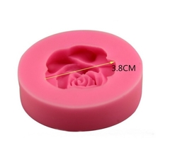 Molde de Silicone Rosa Clássica para Biscuit e Confeitaria - lojacanaldaconfeitaria.com.br