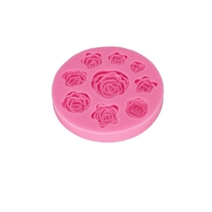 Molde de Silicone Rosas para Biscuit e Confeitaria - loja online