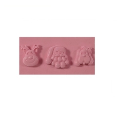 Molde de Silicone Trio Natalino para Confeitaria e Biscuit - comprar online