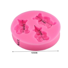 Molde de Silicone Ursinhos para Biscuit e Confeitaria - loja online