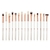 DUCARE Fan Pearl White 15p Brush Set