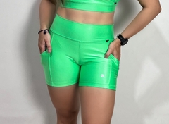 Short Kah Verde Menta Canelado