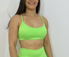 Top Camis Verde Neon