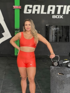 Top Sara Laranja Canelado