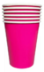 VASOS POLIPAPEL FUCSIA X 6U