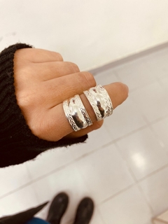 Anillo Labrado Plata Lisa - comprar online