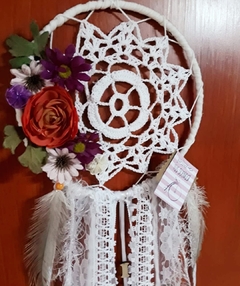 ATRAPASUEÑOS CROCHET con flores ..................20% OFF TRANSFERENCIA. - comprar online