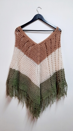 PONCHO TEJIDO CROCHET.............. 20% OFF PAGO X TRANSFERENCIA - comprar online