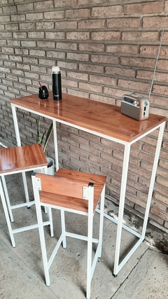 COMBO: BARRA INDUSTRIAL + 2 BANQUETAS... 20% OFF TRANSFERENCIA