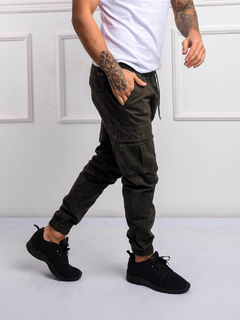 PANTALON JOGGER CARGO GABARDINA - Fakate