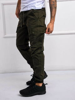 PANTALON JOGGER CARGO GABARDINA