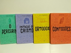 4 livros: O peregrino, Confissões, Imitação de Cristo e Ortodoxia