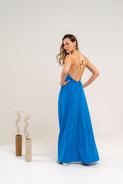 Vestido Ceará Longo Azul - MAHBÔ  