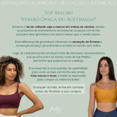 Top Malibu Dourado Acetinado - loja online