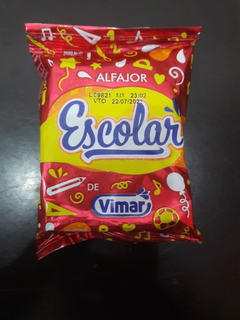 ALFAJOR ESCOLAR VIMAR LECHE (6 unidades)