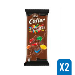 CHOCOLATE LECHE C/CONFITES COFLER 55g (2 unidades)