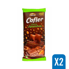 CHOCOLATE CON ALMENDRAS COFLER 55g (2 unidades)