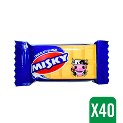 CHOCOLATE BCO MISKY 8g (40 unidades) - comprar online