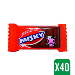 CHOCOLATE LECHE MISKY 8g (40 unidades) - comprar online